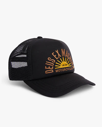 Load image into Gallery viewer, DEUS Sunflare Trucker Hat - Black
