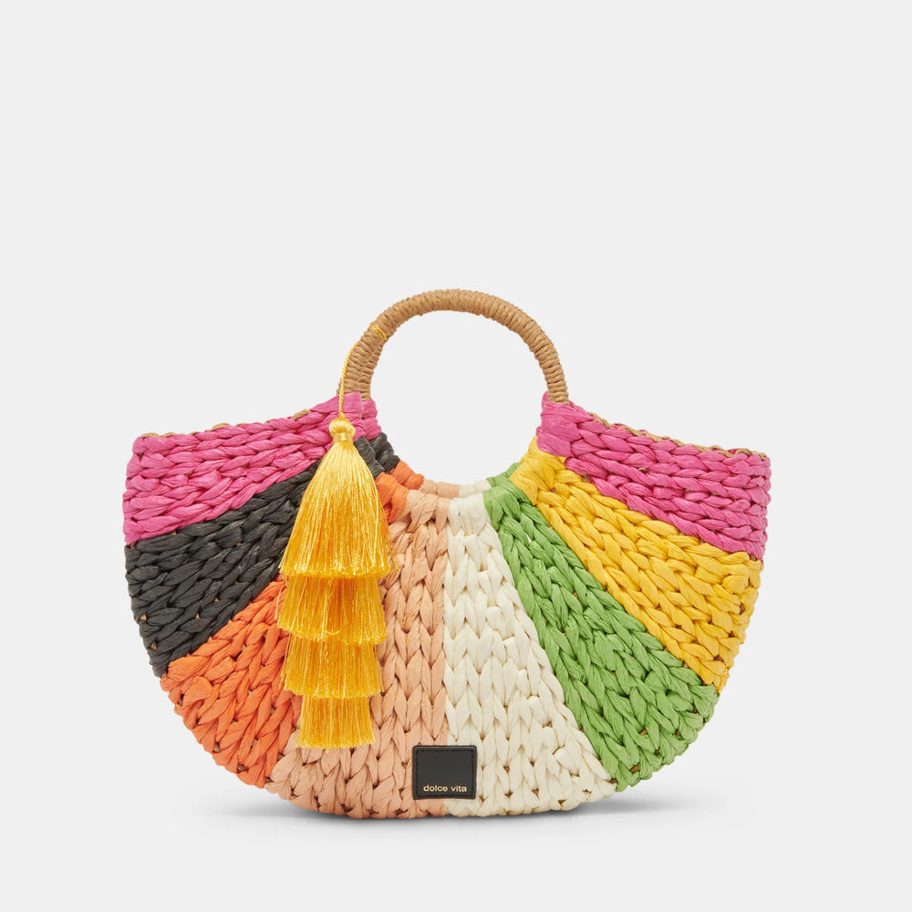 Dolce Vita Estelle Handbag - Multi Raffia