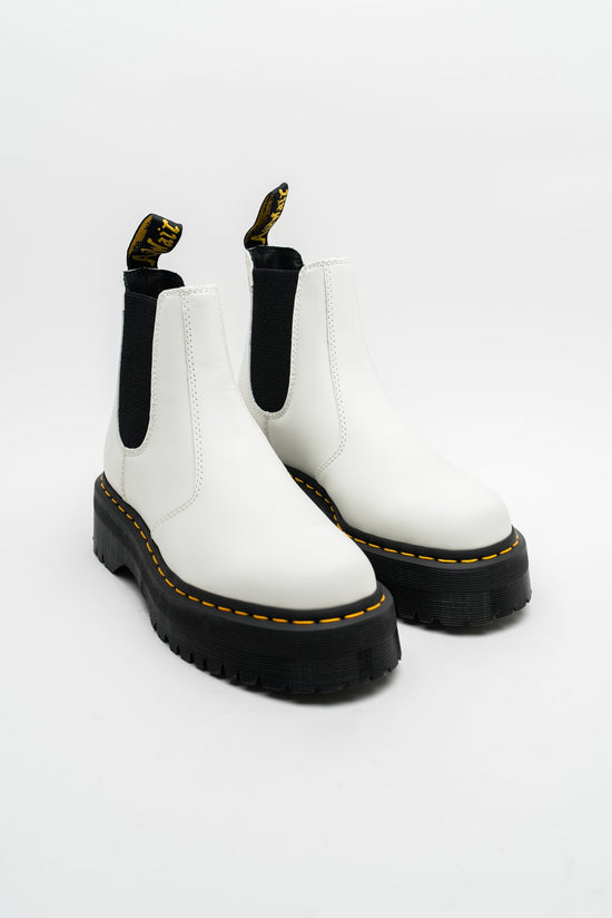 Dr. Martens 2976 Quad Platform Chelsea Boots - White