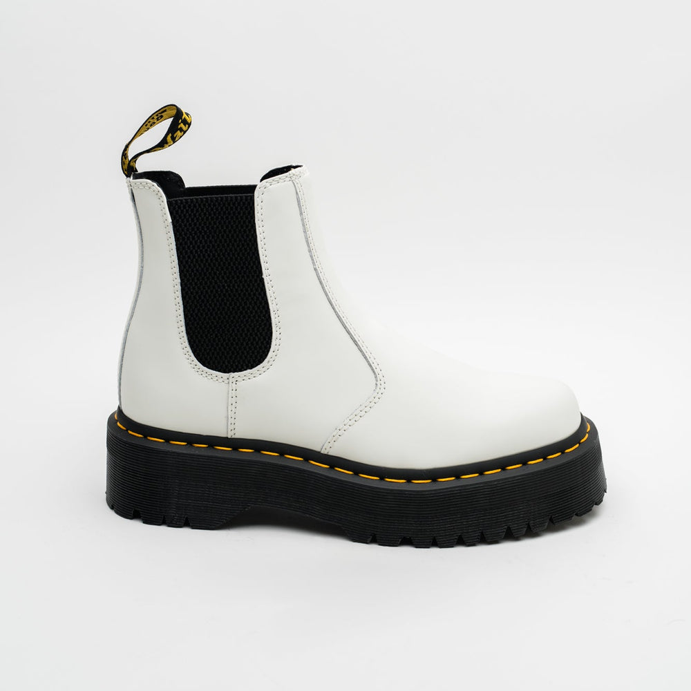 Dr. Martens 2976 Quad Platform Chelsea Boots - White