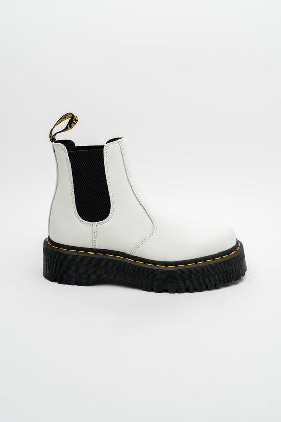Dr. Martens 2976 Quad Platform Chelsea Boots - White