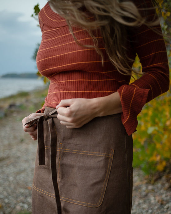 Tove Wear Maker Skirt Long - Brown