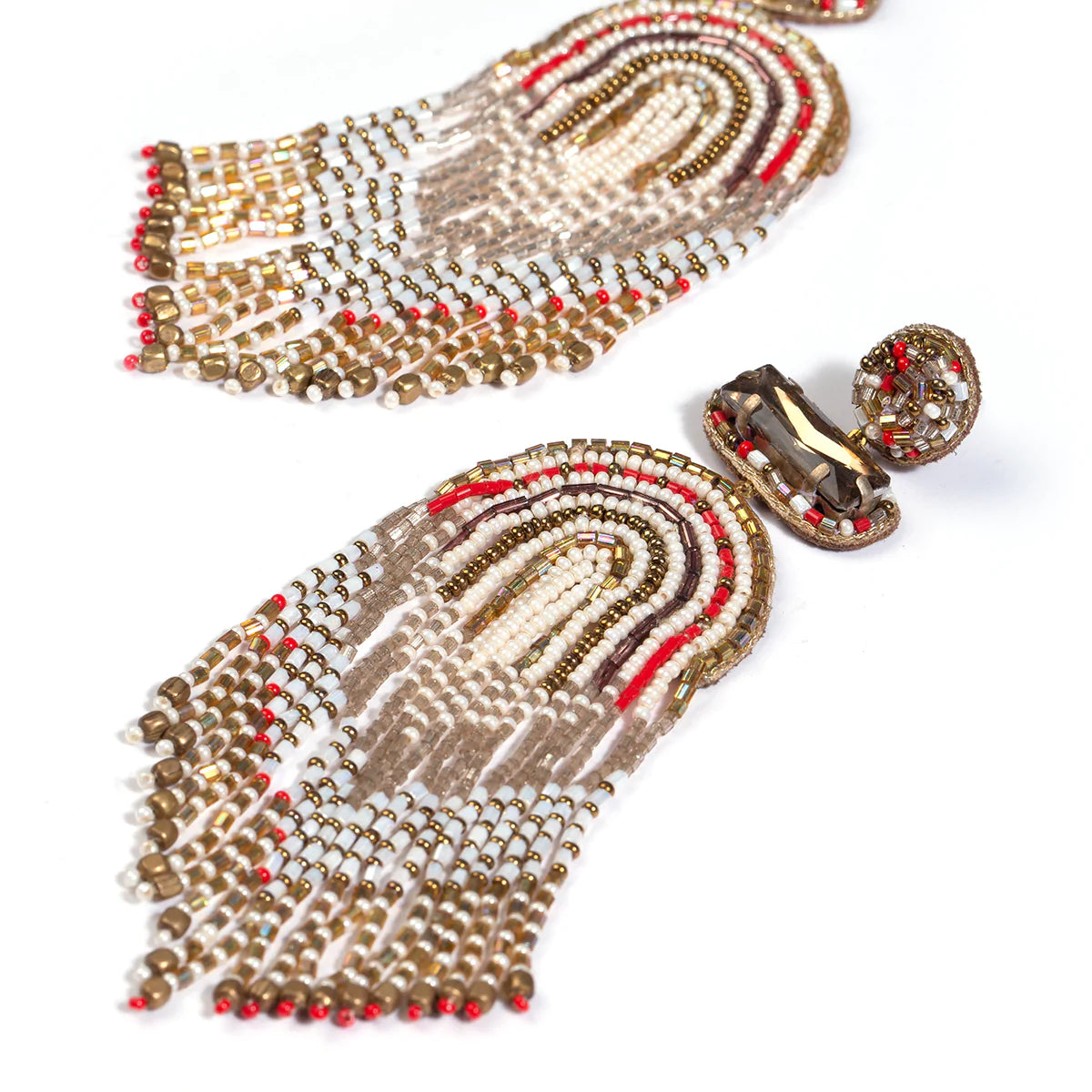 Deepa Gurnani Ishani Earrings - Red