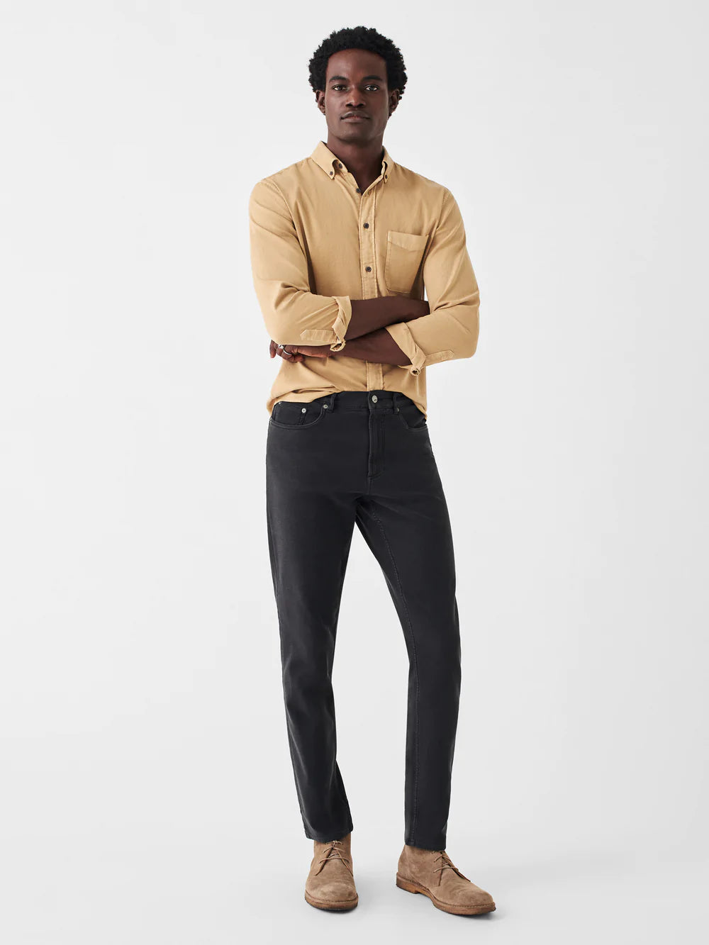 Load image into Gallery viewer, Faherty Stretch Terry 5-Pocket Pant - Black Onyx
