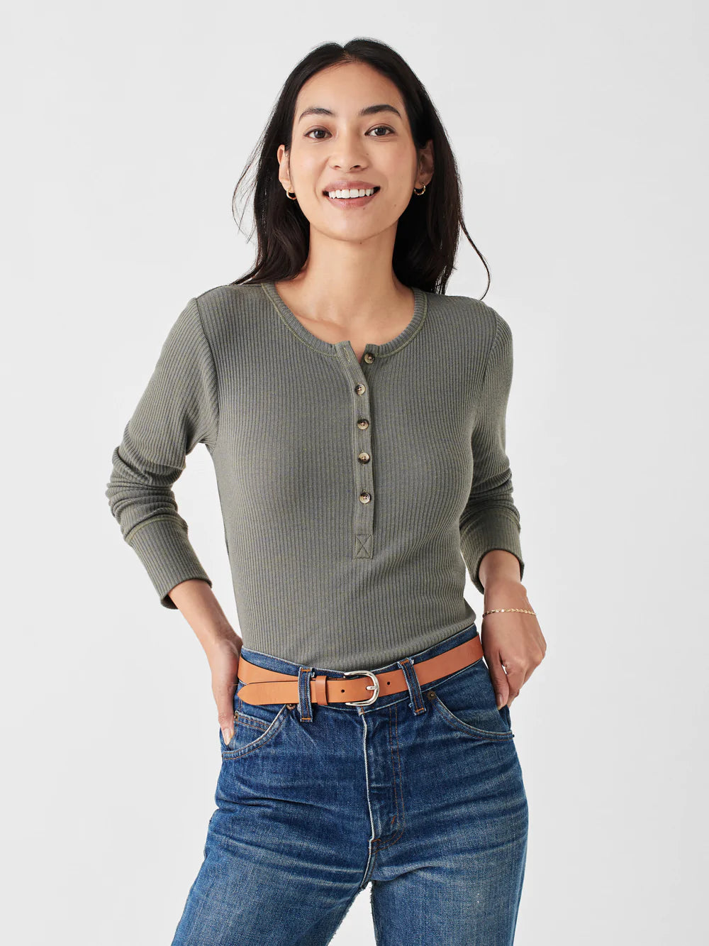 Faherty Legend Rib Henley