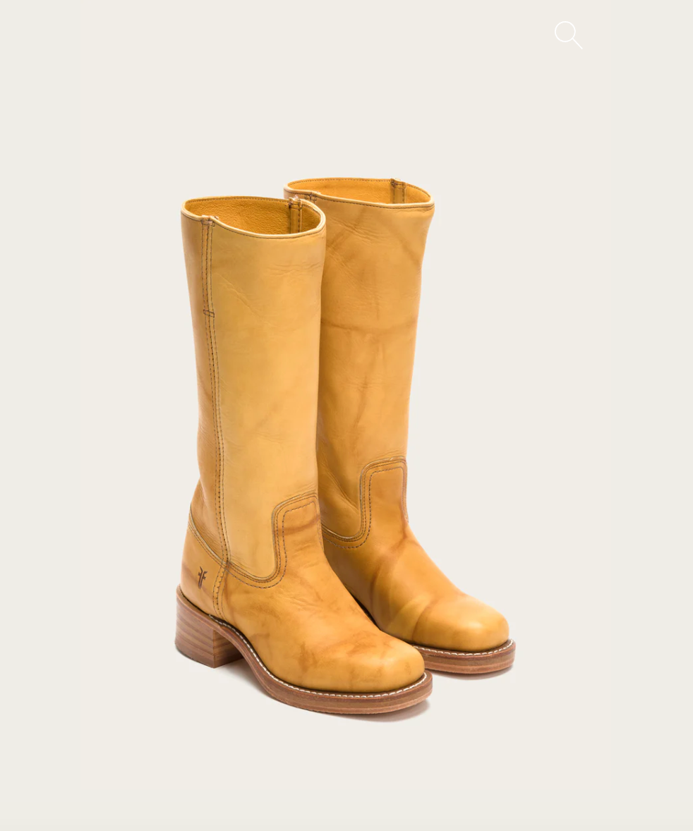 Frye women's Campus 14L Boots in color Banana 