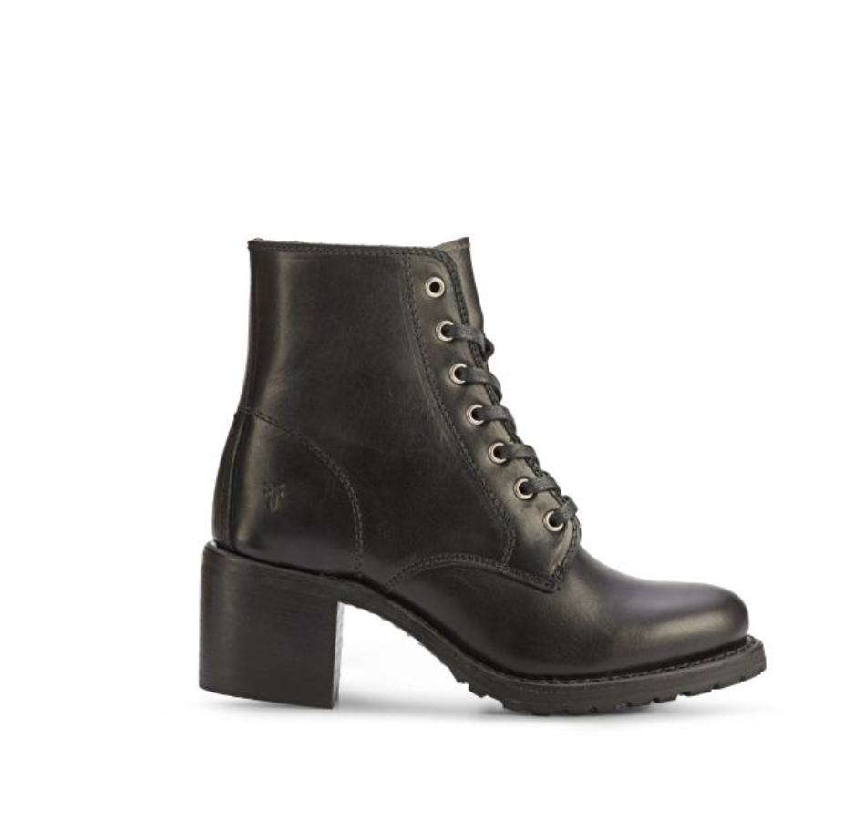 FRYE Sabrina 6G Lace Up Boot - Black