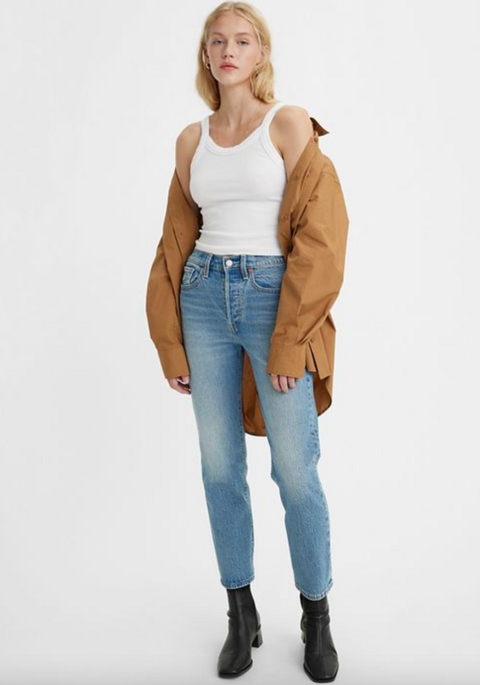 
                      
                        The Calling All Blues Wedgie Straight Jeans by Levi’s
                      
                    