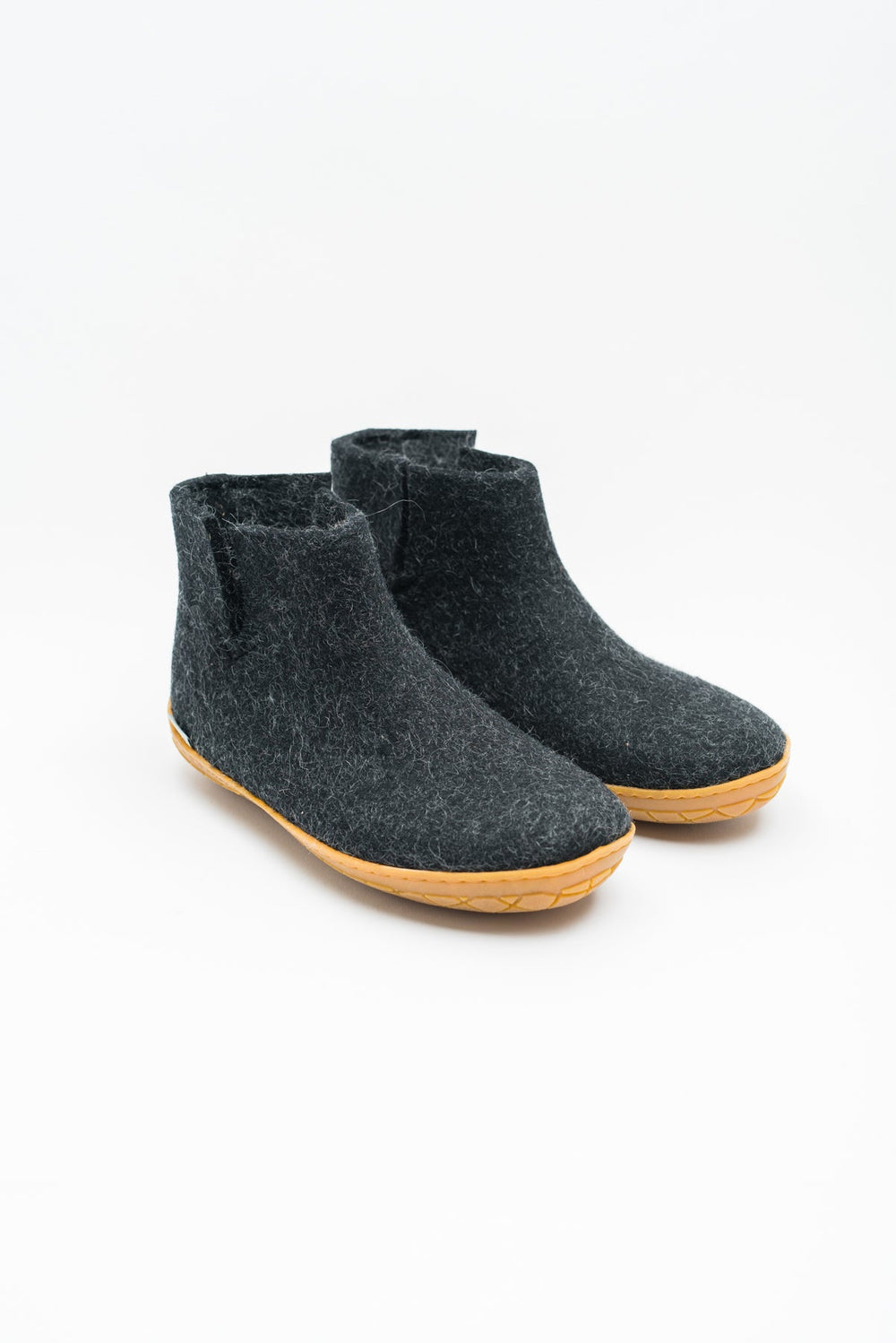 Glerups Low Boot with Rubber Sole - Charcoal