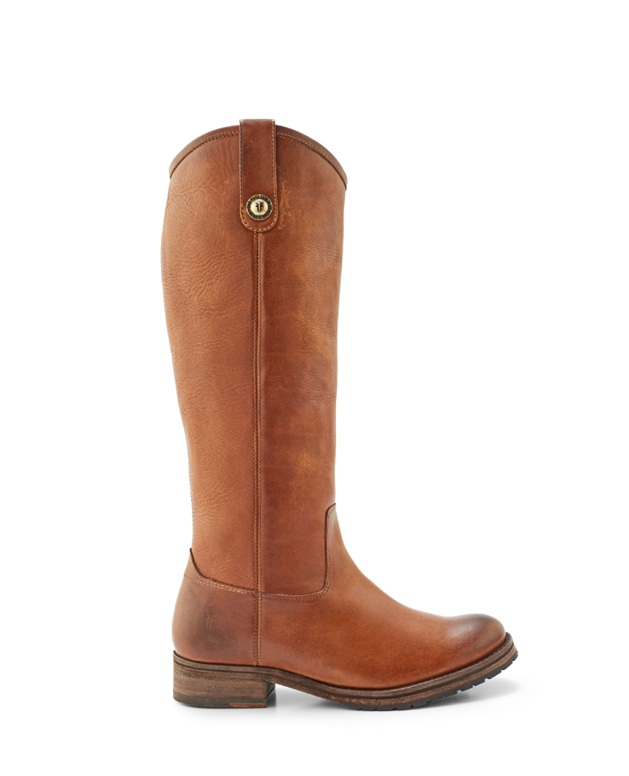 FRYE Melissa Double Sole Button Lug Tall Boot - Bronze