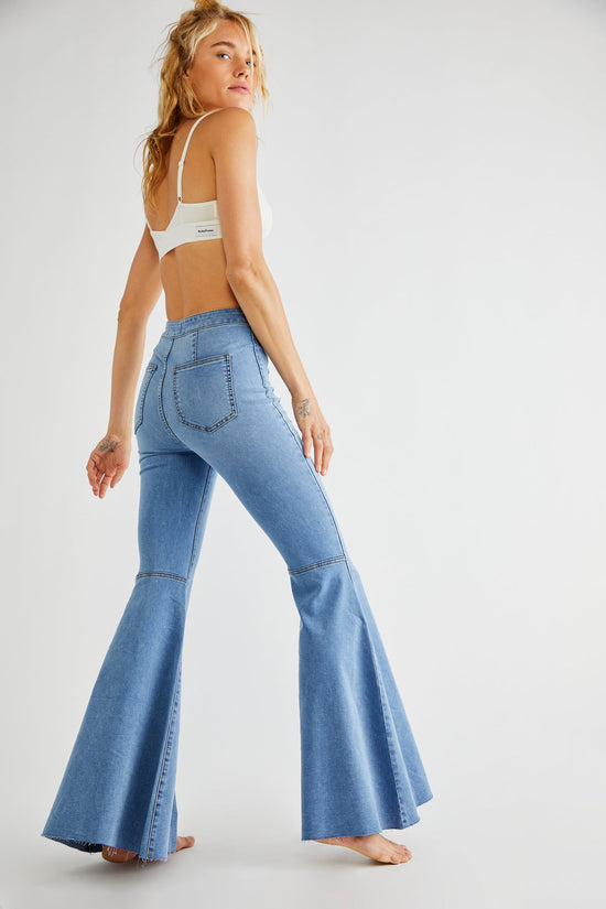 Free People Just Float On Flare Jeans - Love Letters