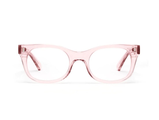 CADDIS Bixby Reading Glasses - Polished Clear Pink