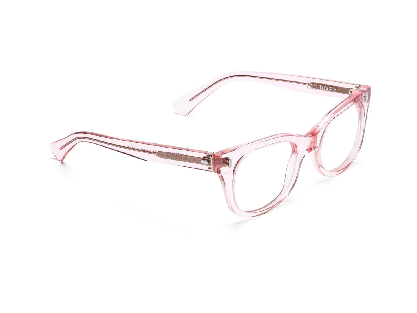 CADDIS Bixby Reading Glasses - Polished Clear Pink