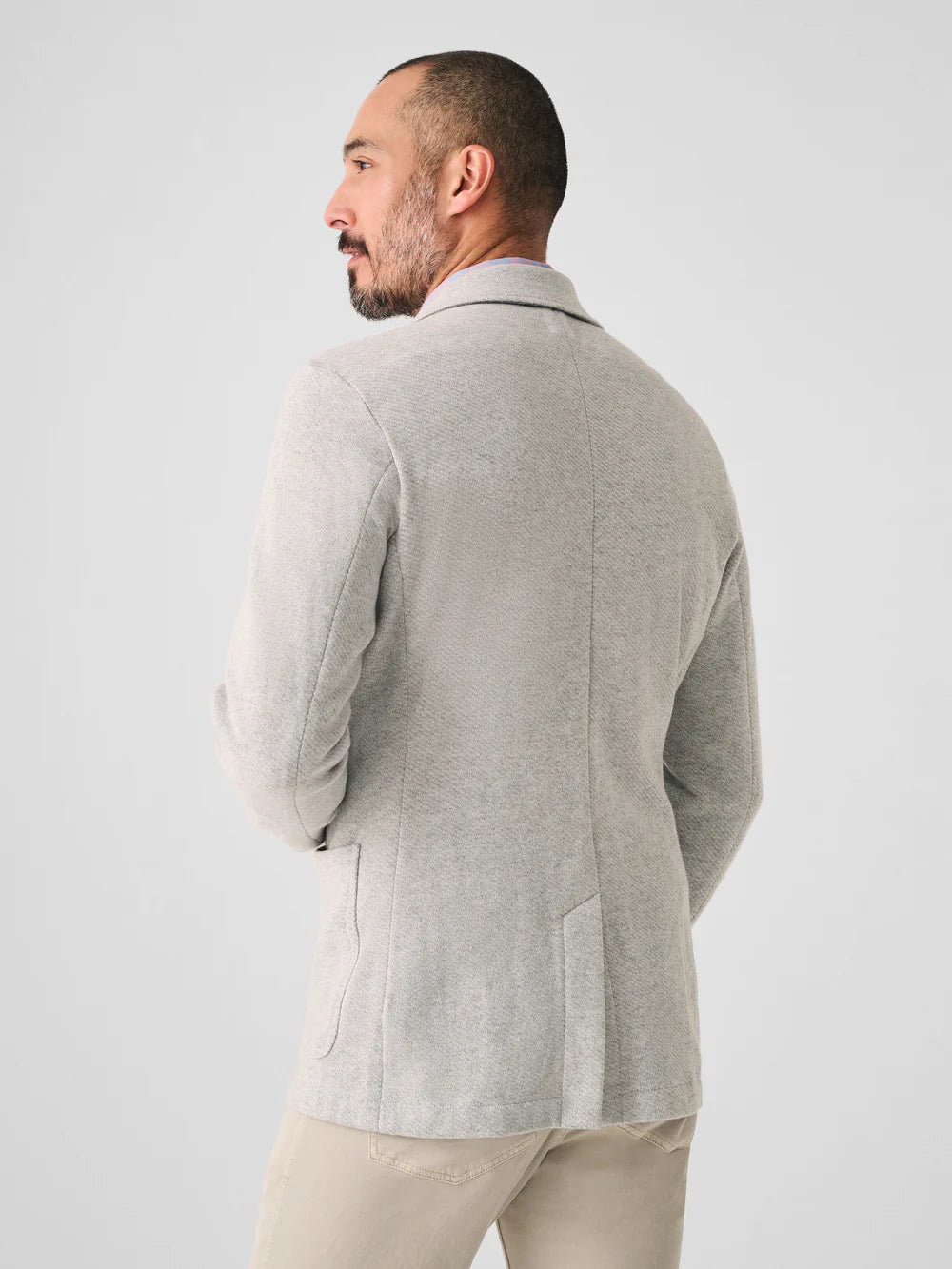 Faherty Men's Inlet Knit Blazer - Heather Grey