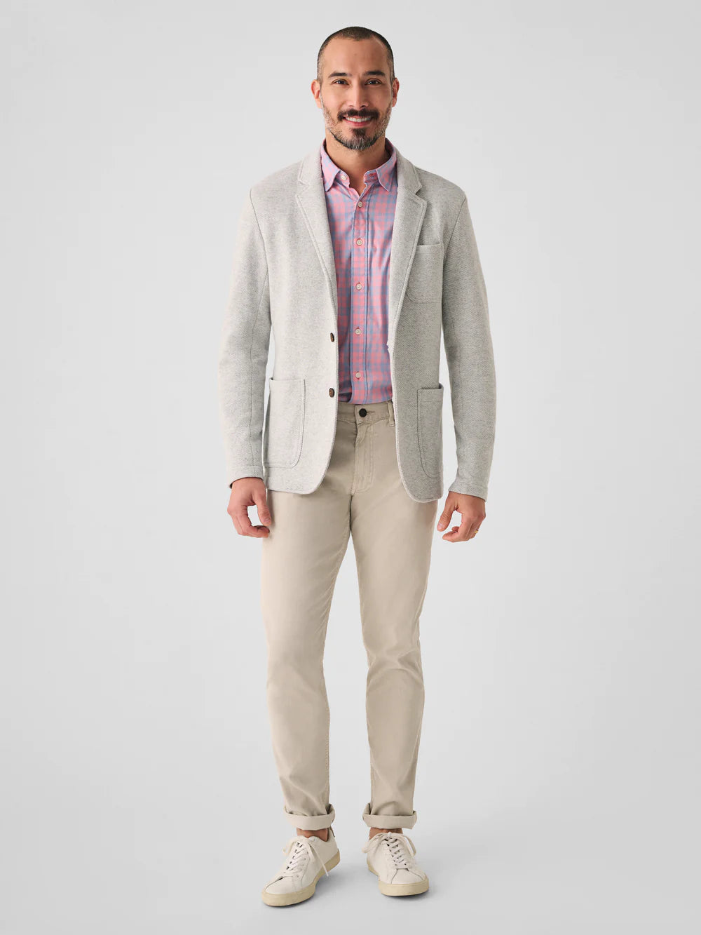 Faherty Men's Inlet Knit Blazer - Heather Grey