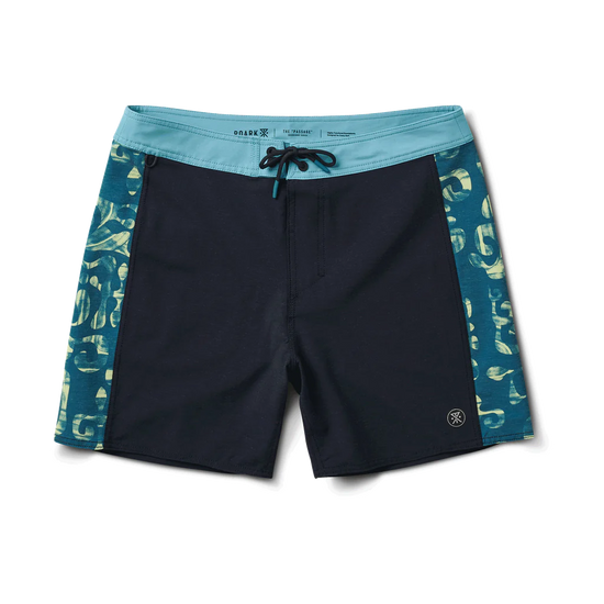 Roark Passage 17" Boardshorts - Panel Batik Dark Navy