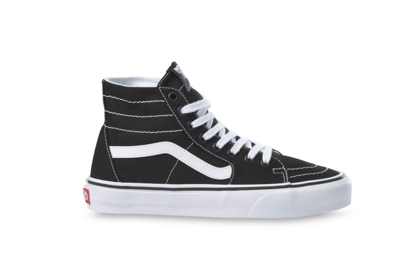 Vans Women's Sk8-Hi Tapered Canvas Sneakers - Black/True White