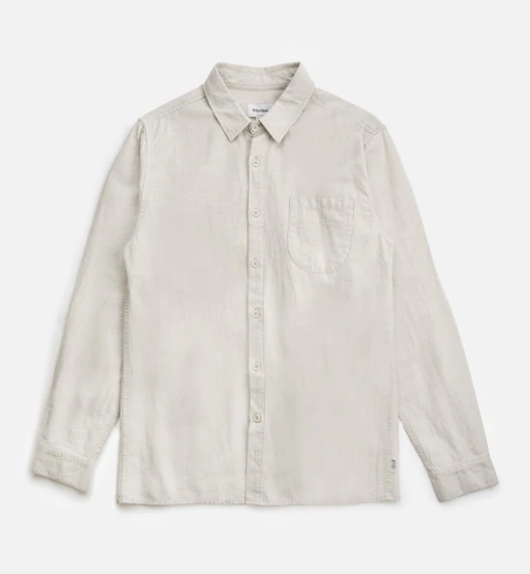 Rhythm Classic Linen Long Sleeve Shirt - Sand