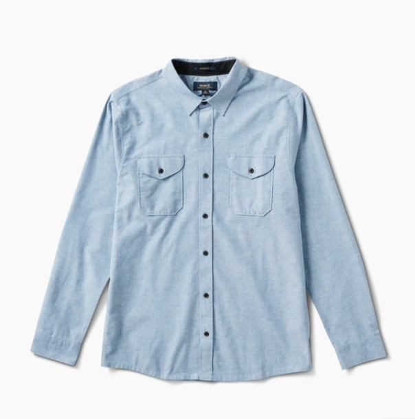 
                      
                        Roark Well Worn Long Sleeve Button Up Shirt - Blue
                      
                    