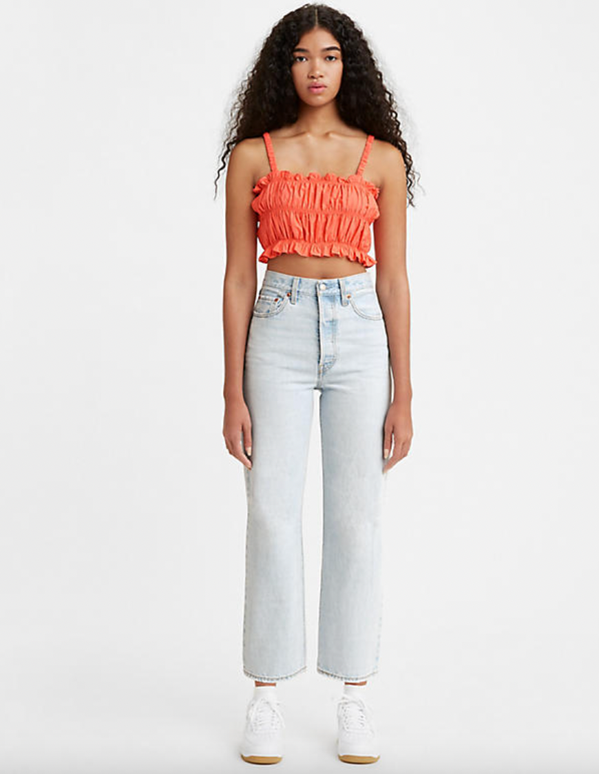 Levi's Ribcage Straight Ankle Jeans in Ojai Shore