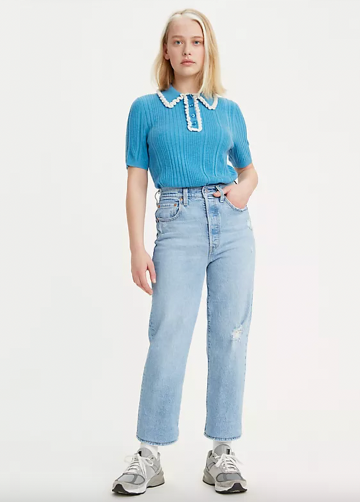 
                      
                        Levi's Ribcage Straight Ankle Jeans - Sale
                      
                    