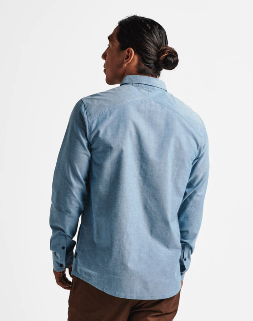 
                      
                        Roark Well Worn Long Sleeve Button Up Shirt - Blue
                      
                    