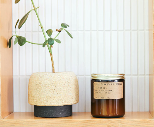 P.F. Candle Co. Teakwood & Tobacco Soy Candle - 7.2oz