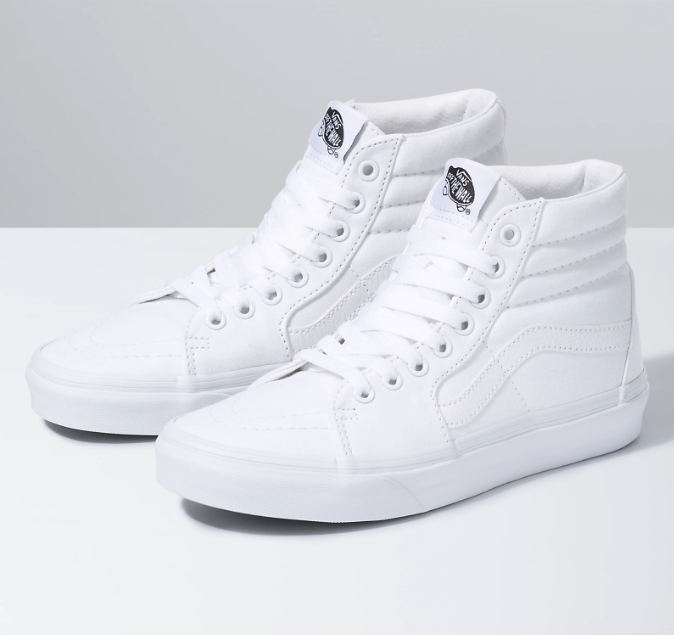 
                      
                        Vans Men's Sk8-Hi Sneaker- True White
                      
                    