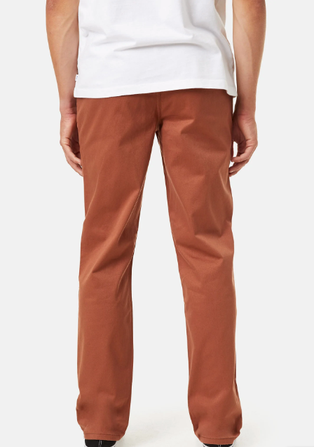 
                      
                        Back view of the Katin Kraft Pant in the color rust
                      
                    