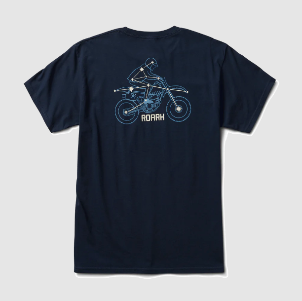 Roark Cosmic Wanderer Organic Cotton Tee - Navy