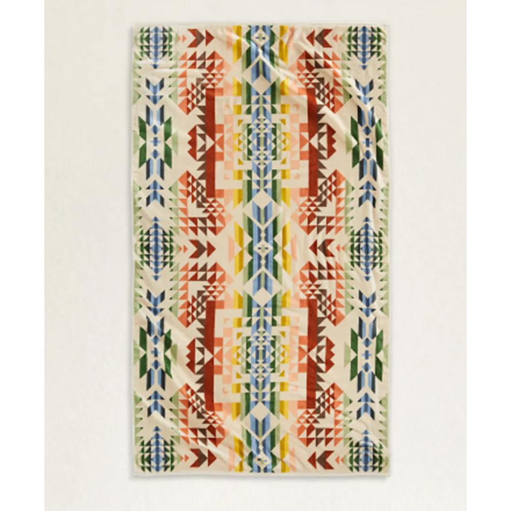 Pendleton Opal Springs Oversized Spa Towel - Beige Multi