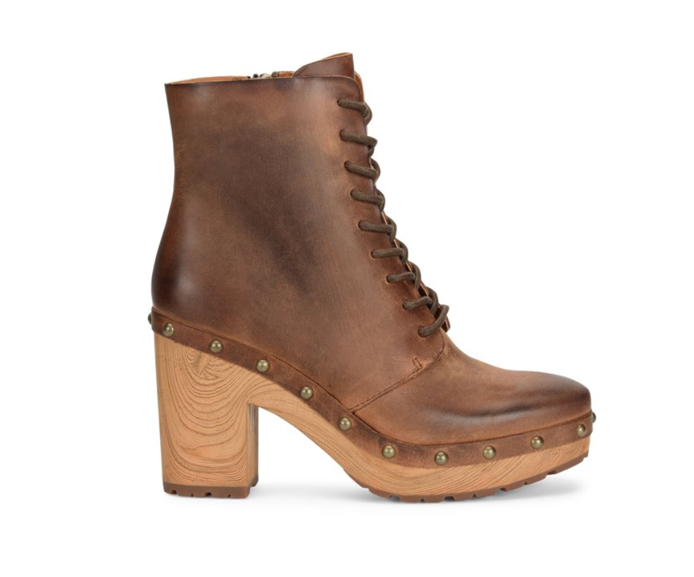 Kork-Ease Sherborn Leather Lace-Up Boot - Brown