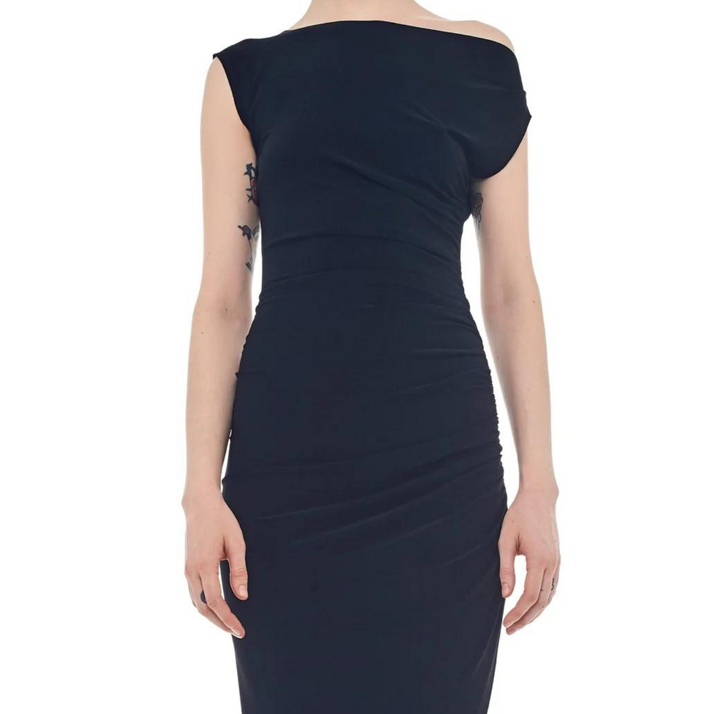 
                      
                        Norma Kamali Drop Shoulder Side Drape Gown
                      
                    