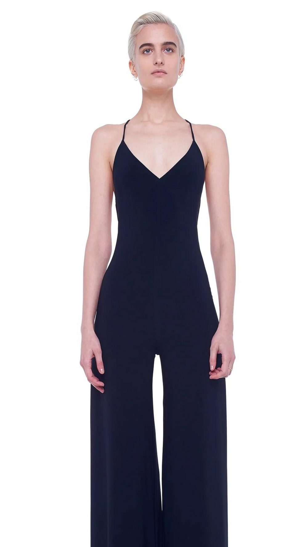 Norma Kamali Low Back Slip Jumpsuit - Black