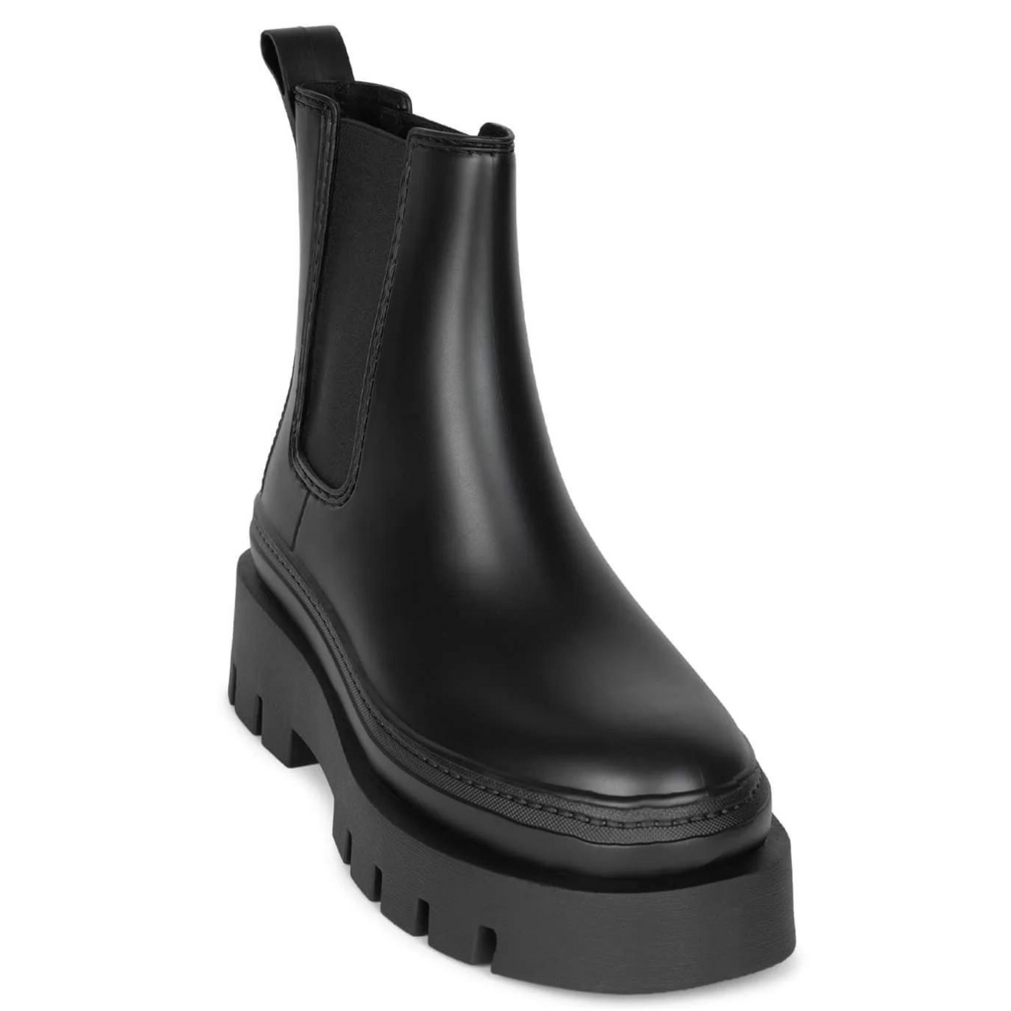 Jeffrey Campbell Rain-Storm Double Platform Rainboot - Black Matte