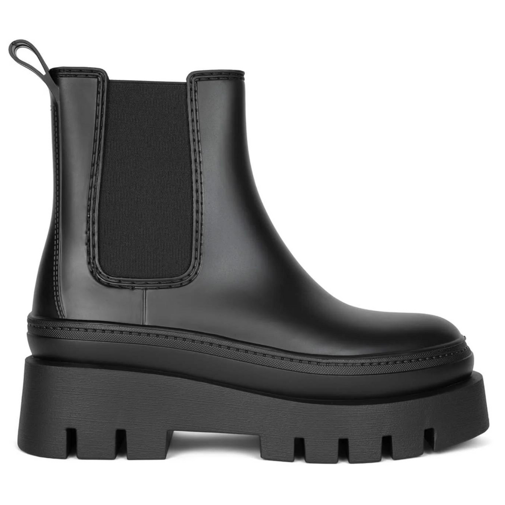 
                      
                        Jeffrey Campbell Rain-Storm Double Platform Rainboot - Black Matte
                      
                    