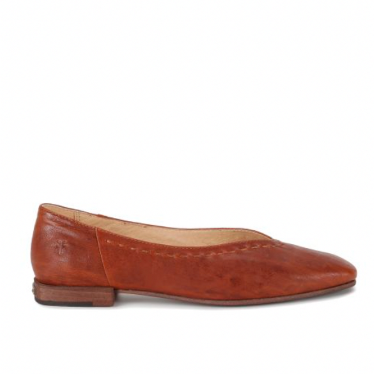 FRYE Claire Flat - Cognac