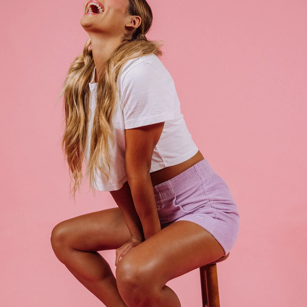 
                      
                        Hammies Short - Powder Purple
                      
                    