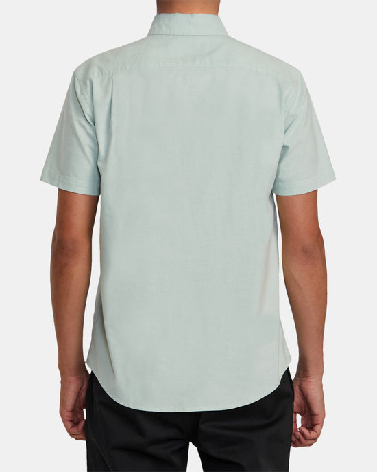 Load image into Gallery viewer, RVCA That&amp;#39;ll Do Stretch Short Sleeve Shirt - Green Haze
