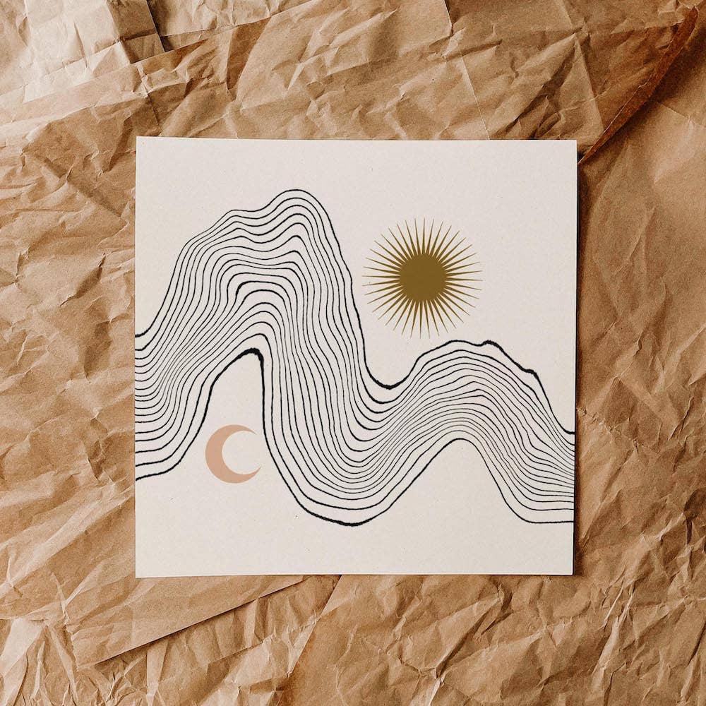 
                      
                        The "The Sun The Moon and Everything in Between" Print by colorbloKC
                      
                    