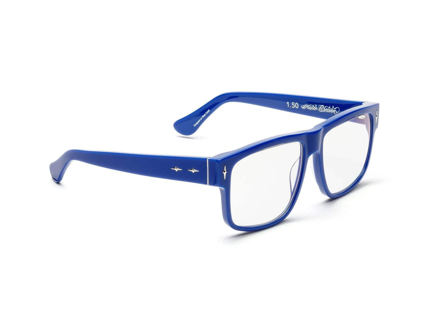 CADDIS Mister Cartoon Reading Glasses - Cobalt Blue