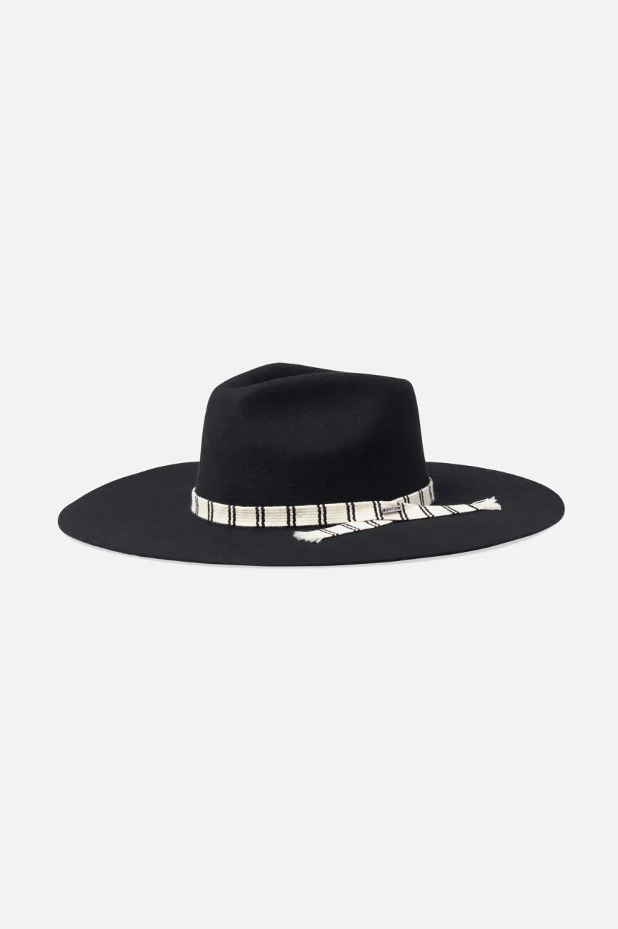 Leigh Felt Fedora - Black