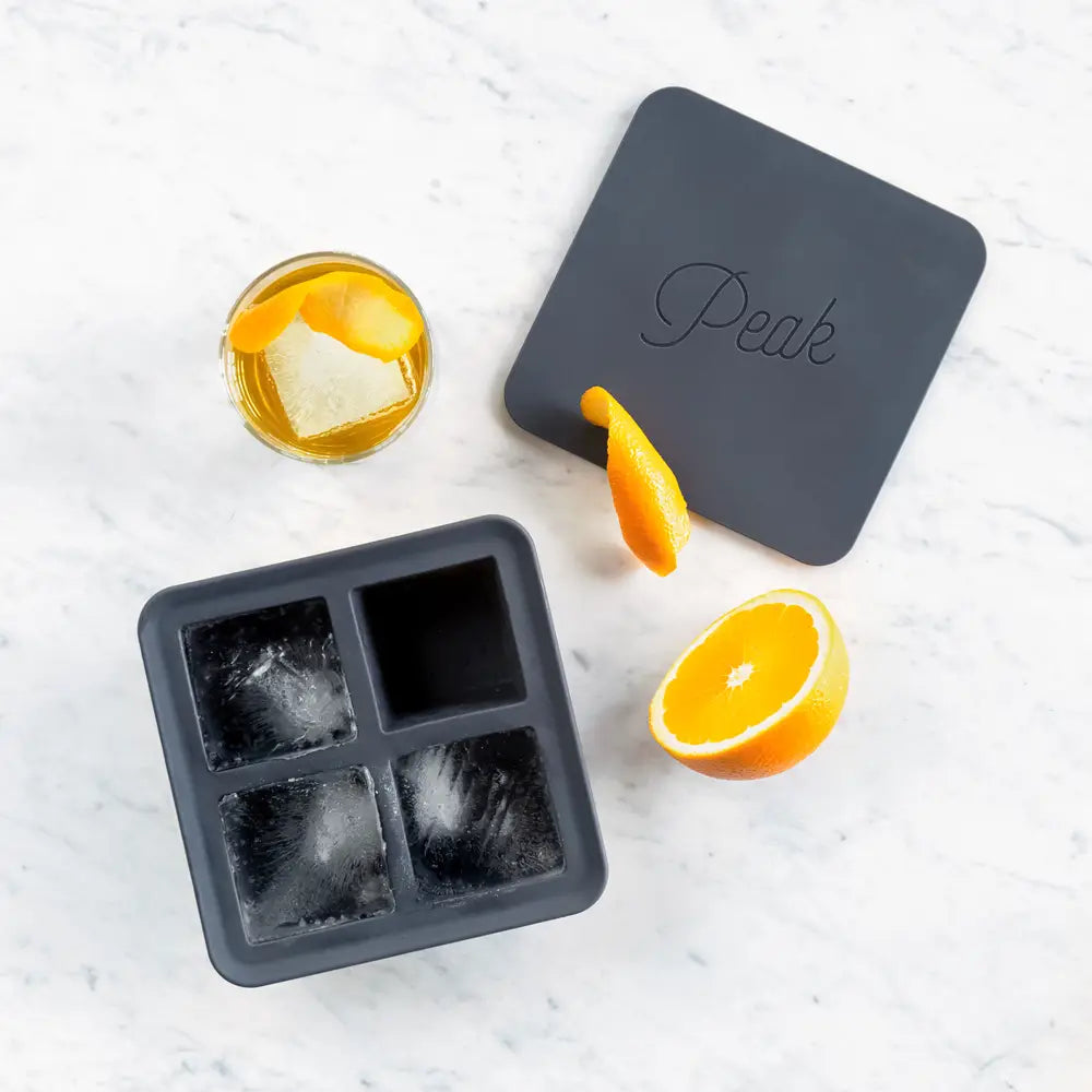 Peak- Extra Large Ice Cube Tray - Charcoal