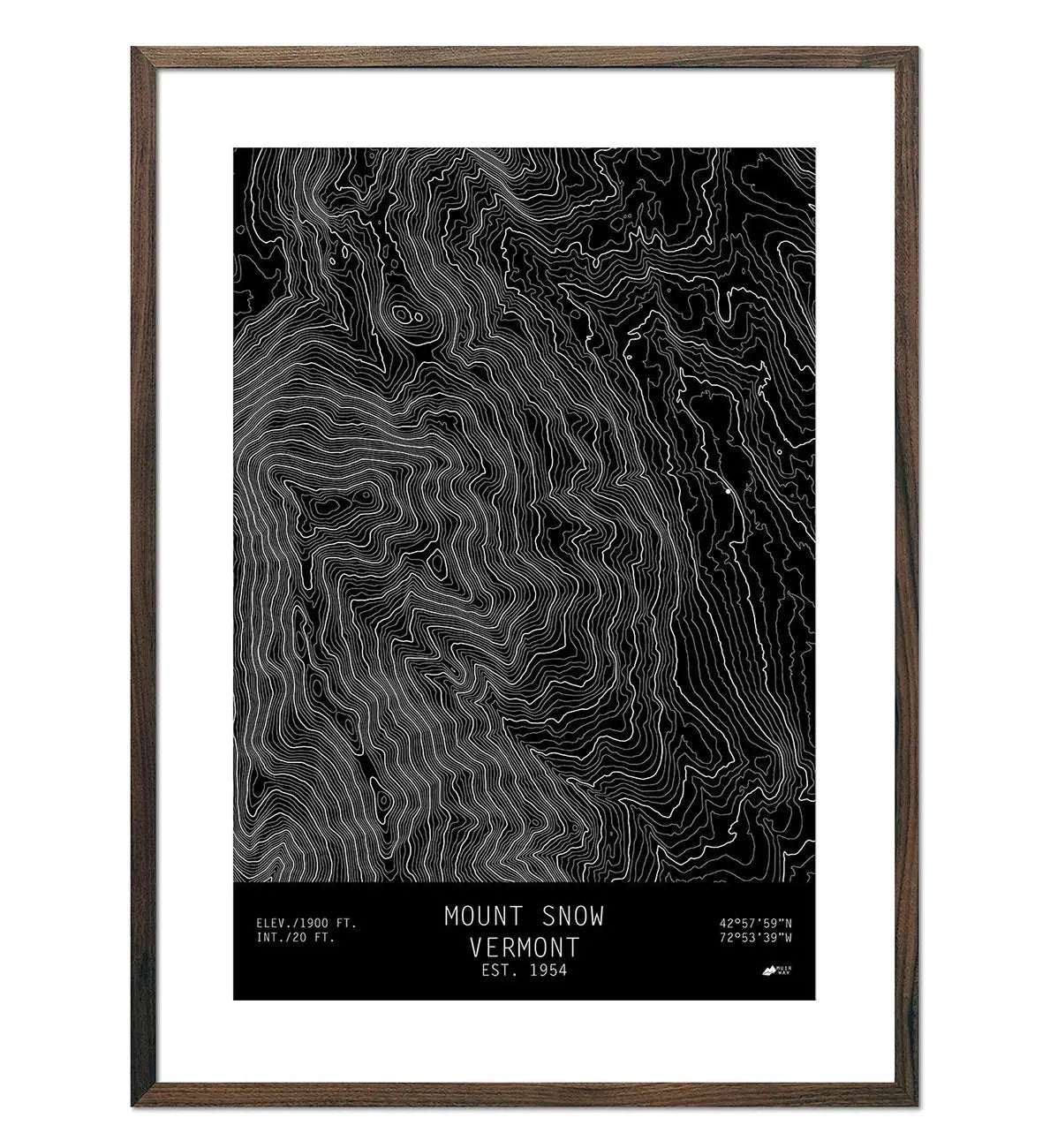 Mount Snow Print - Black & White