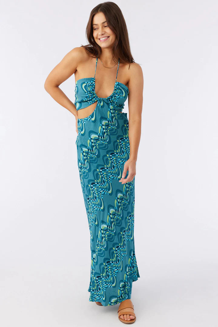 Load image into Gallery viewer, O&amp;#39;Neill Lila Maxi Dress - Blue Lagoon
