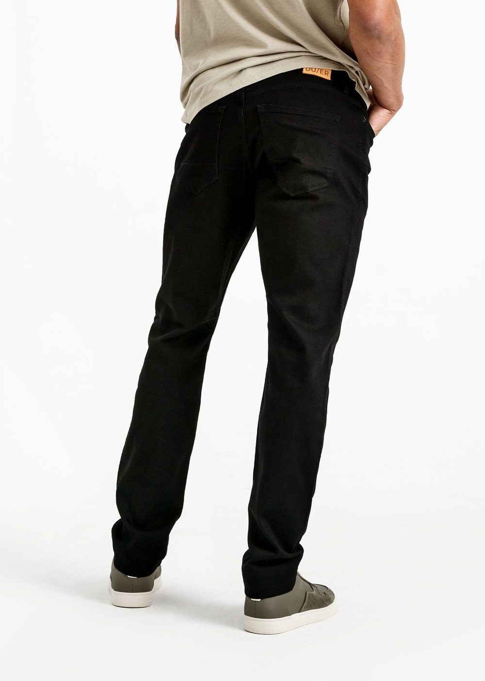 DUER Performance Denim Relaxed Taper - Black