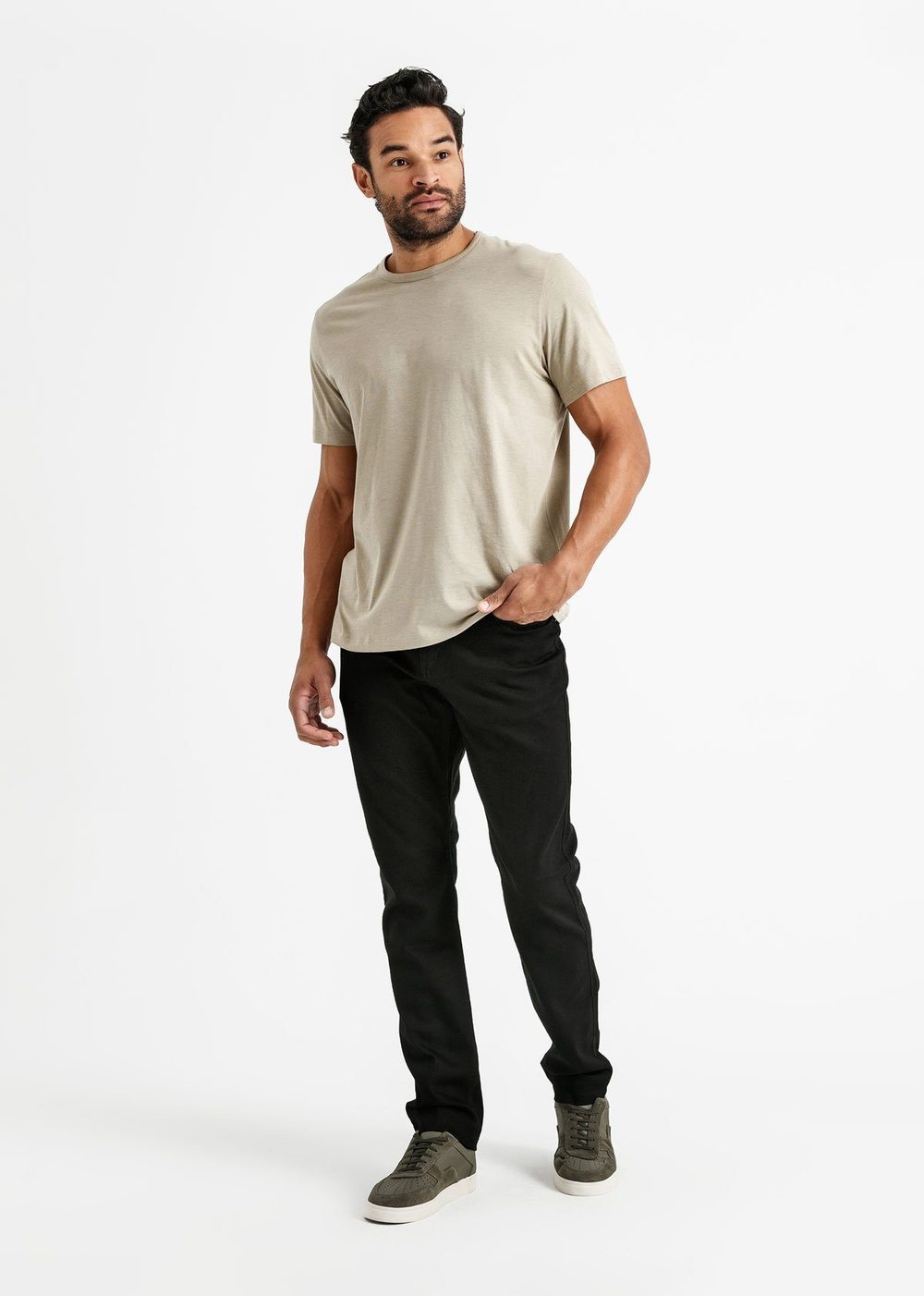 DUER Performance Denim Relaxed Taper - Black