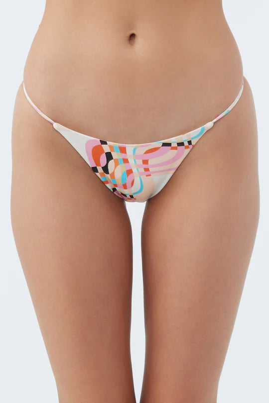 Load image into Gallery viewer, O&amp;#39;Neill Reflections Stripe Redondo Bikini Bottoms - Pink
