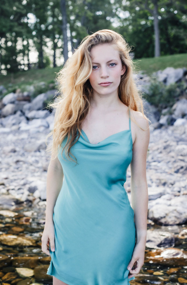 The Wren Dress - Teal Dust