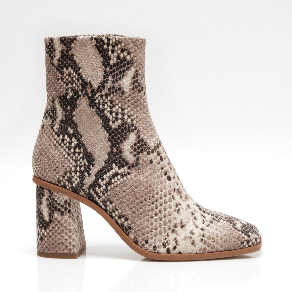 women's snake print boots